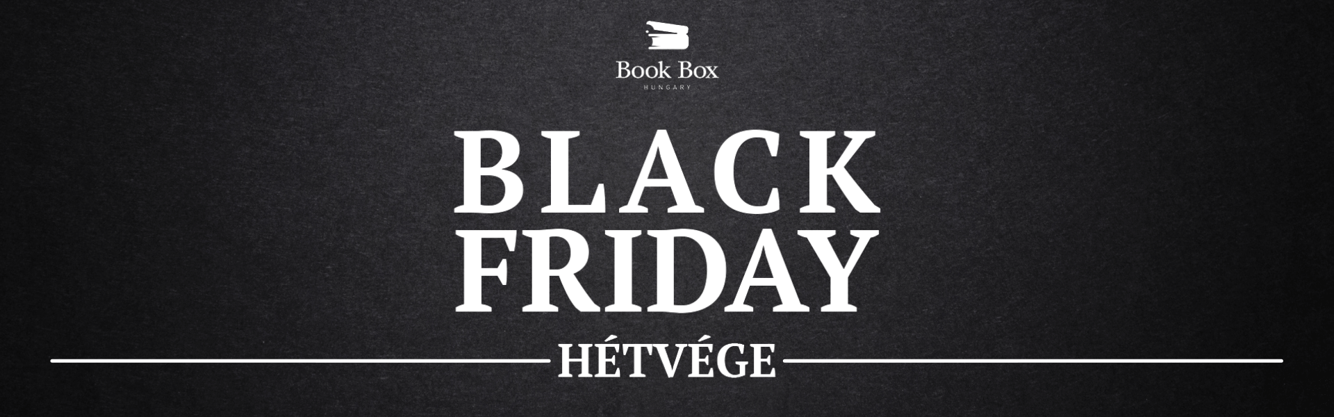 Black Friday könyv hétvége a Book Box Hungary-n