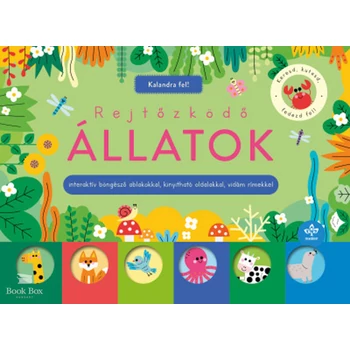 Rejtőzködő állatok- Interaktív böngésző ablakokkal, kinyitható oldalakkal, vidám rímekkel