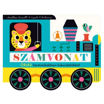 Számvonat- Óriás harmonikakönyv kukucskálókkal!