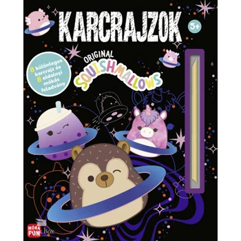 Original Squishmallows - Karcrajzok- 8 különleges karcrajz és 8 oldalnyi mókás feladvány