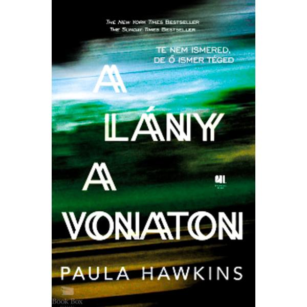 A lány a vonaton  - keménytáblás, zöld borítós