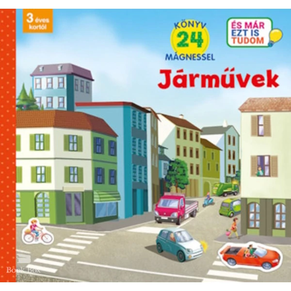 Járművek- Könyv 24 mágnessel - 3 éves kortól