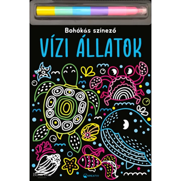 Vízi állatok - Bohókás színező