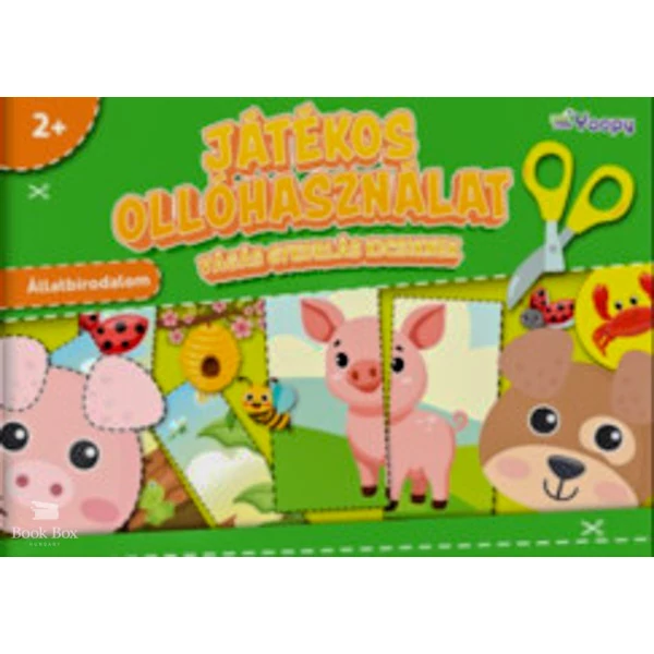 Játékos ollóhasználat - Vágás gyakorlás kicsiknek - Állatbirodalom
