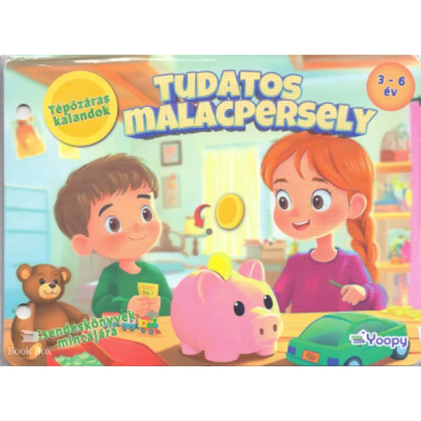 Tépőzáras kalandok -Tudatos malacpersely- Csendeskönyvek mintájára