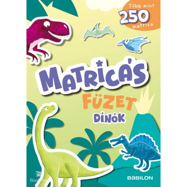 Matricás füzet - Dínók- Több mint 250 matricával