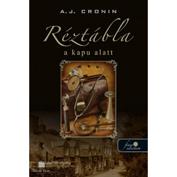 Réztábla a kapu alatt