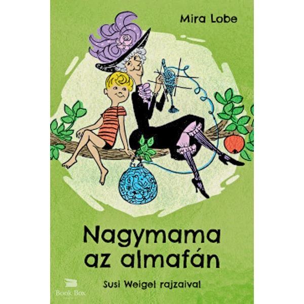 Nagymama az almafán