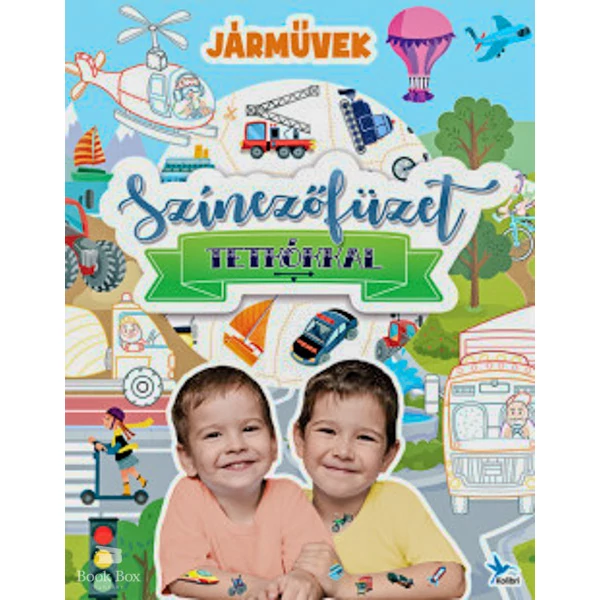 Színezőfüzet tetkókkal - Járművek