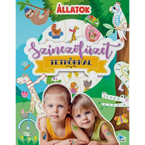 Színezőfüzet tetkókkal - Állatok