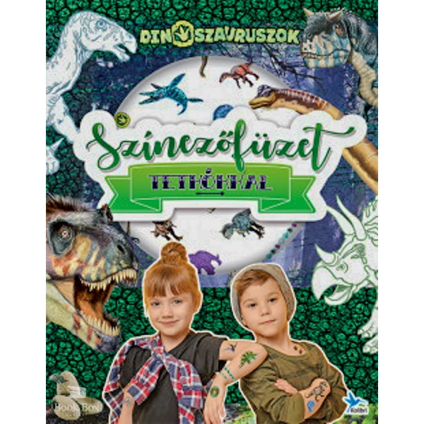 Színezőfüzet tetkókkal - Dinoszauruszok