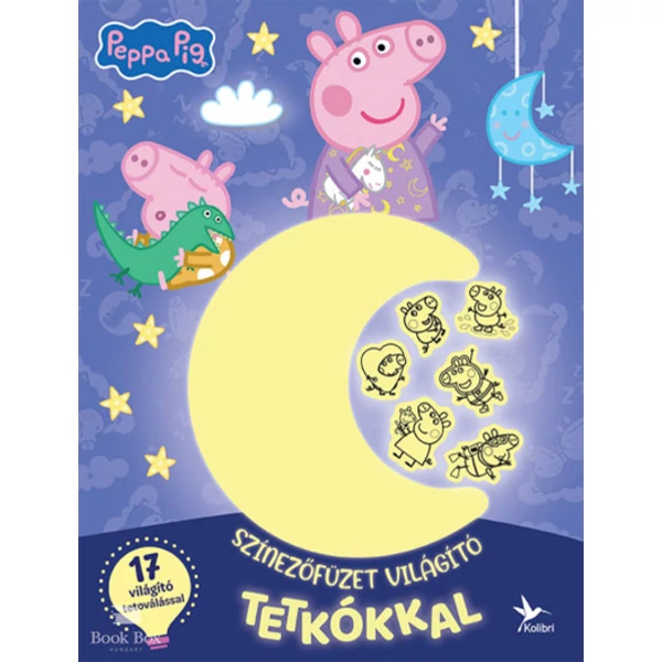 Színezőfüzet világító tetkókkal - Peppa malac