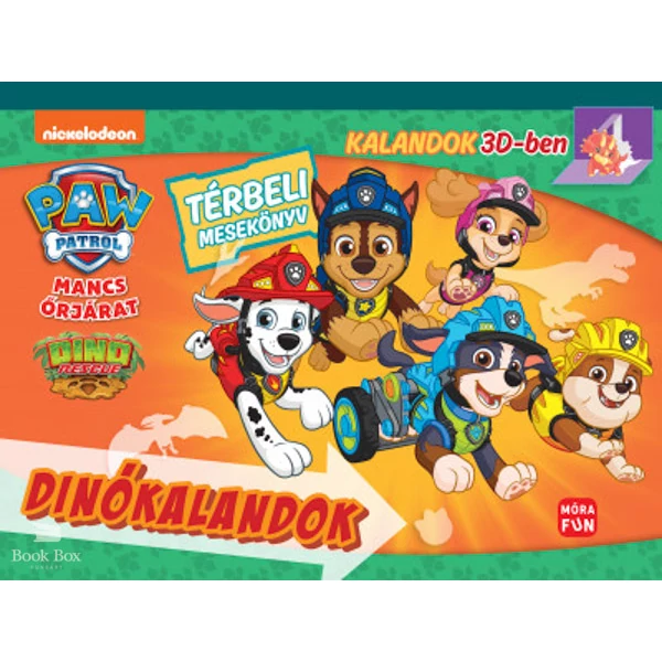 Mancs Őrjárat - Dinókalandok - Térbeli mesekönyv- Kalandok 3D-ben