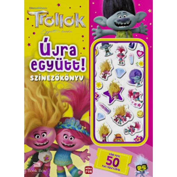 Trollok - Újra együtt!- Színezőkönyv - Több mint 50 pufi matricával