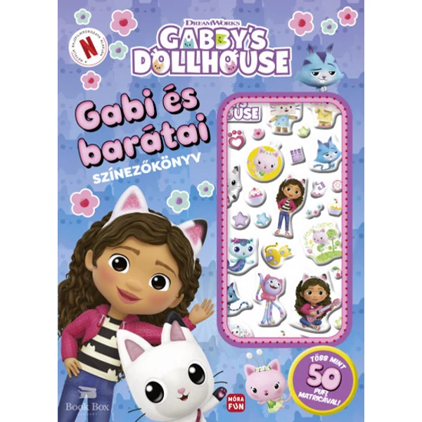 Gabi és barátai - Gabi babaháza - színezőkönyv pufi matricákkal