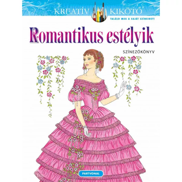Romantikus estélyik - Színezőkönyv