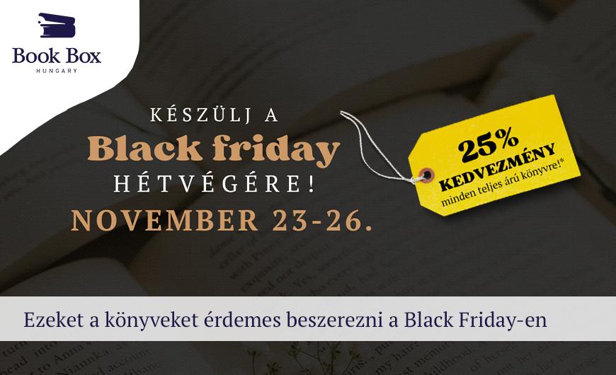 Ezeket a könyveket érdemes beszerezni a Black Friday-en